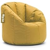 Big Joe Milano Bean Bag Chair Multiple Colors, Provides Ultimate Comfort, Great for Any Room (Marigold)