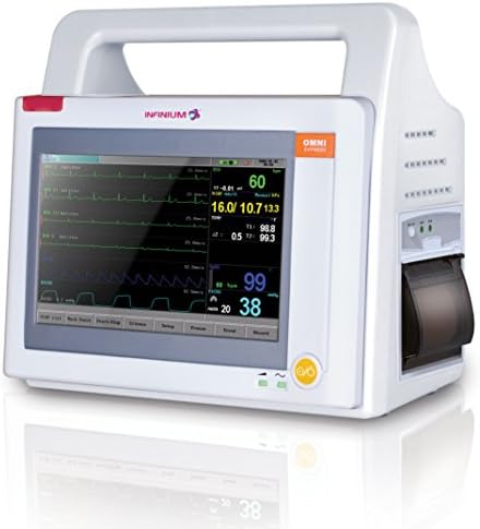 Omni Express 7" Monitor: Printer CO2 ECG SPO2 NIBP TEMP RR HR RESP Pulse