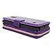 for Samsung Galaxy Note 4 Case - Cellularvilla Pu Leather flip Wallet Bag Pouch Case with Credit Card Slots Pockets Cover for Samsung Galaxy Note 4 SM-N910S / SM-N910C (Purple)