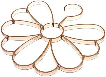 Standard Hangers Closet Multislot Shawl Towel Display Holder Scarf Tie Belt Hanger Closet Rack Organiser Plastic Color Coffee Scarf Holder 1 Pcs