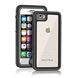 meritcase Waterproof Case Compatible with iPhone 6/6s, Shield Series IP68 Full Body Dropproof Snowproof Dirtproof Sandproof Cover with Screen Protector Applicable to iPhone 6/6s (4.7 inch,Black)