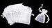 Darice White Organza Bags (36pc) – Lightweight, See-Through Organza with Ribbon Drawstring – Perfect for Wedding, Shower Favors, Sachets, Gifts – Fill with Candy, Lavender, Jewelry and More, 3”x4”