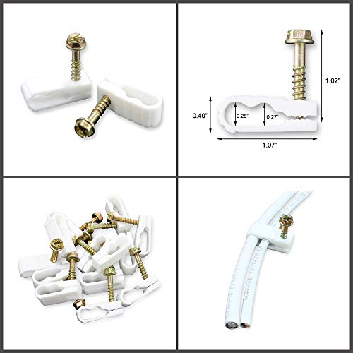 STEREN Coaxial Cable Clips Cable Holder Wire Clips Siding Clips