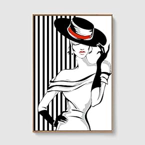 SIGNFORD Framed Canvas Home Artwork Decoration Lines Art...