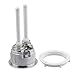 Owfeel Toilet Tank Button Dual Push Flushing Toilet Button 48mm Toilet Button Replaced Flush Button with Thread Diameter