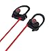 Sweatproof Sport Bluetooth Earphones, AONOKOY Wireless Stereo Earhook Headphones Headset In-ear Earbuds Noise Cancelling with Mic for Smartphone (Red)