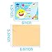 MALLMALL6 36Pcs Little Shark Invitation Cards Set Little Shark Greeting Card Shark Themed Birthday Party Supplies Baby Shower Invitation Invites for Kids with Envelopes Little Shark Sticker