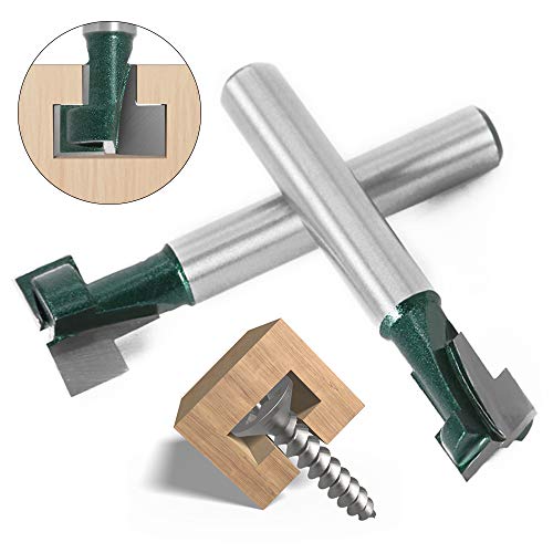 Yakamoz T Slot Router Bit Set 1/4 Inch Shank TSlot Router Bits