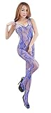 Amour - Women's Industrial Net Crotchless Bodystocking