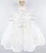 Taffy Baby Girl Christening Baptism Embroidered White Dress Gown 6 Piece Deluxe Set 0-3 Months