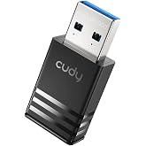 Cudy AX900 Dual-Band Nano USB Dongle Wi-Fi 6 Adapter for PC, WU900 | 600+286Mbps Wireless Network Card, Support Windows 7/10/11, Linux Kernel 3.10~6.8, UOS, Kylin OS V4 and V10, Mini Size