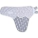 BaeBae Goods Swaddle Blanket, Adjustable Infant Baby Swaddling Wrap Set of 4, Baby Swaddling Wrap Blankets for Boys and Girls Made in Soft Cotton (0-3 Months, Green/Grey Triangles)