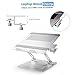 Laptop Stand, OMOTON Height Adjustable Aluminum Laptop Holder with Fooling Function and Laptop Stand Clamp for USB-C Hub, Compatible with All Computers and Laptops of 10-17.3