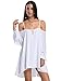 Choies Women's Cut Out Cold Shoulder Lace Trumpet Sleeve Spaghetti Strap Dress Top