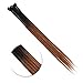 Dreadlock Extensions Syntheic Dreadlocks Handmade Fake Dread Extension for Women Men Reggae Hip-hop Twist Crochet Braiding Long Single Ends Braids Hairpiece 24 inch Black+ Brown 30 Strands