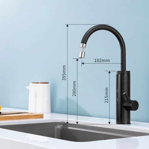 Homelody Electric Tap with Instantaneous Water Heater 230 V, 3400 W Kitchen Tap