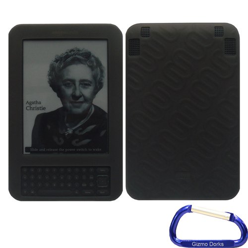 Gizmo Dorks Soft Silicone Skin Case (Black) for the Amazon Kindle Keyboard - Thumbnail 6