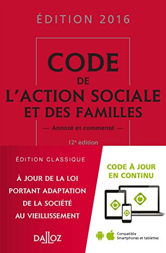 Code de l'action sociale et des familles 2016