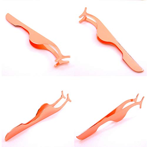 Agreatca False Eyelashes Applicator Tool,Eyelashes Clip Stainless Steel False Eyelashes Extension Applicator Tool Fish Tail Clip Tweezers Nipper Tool