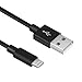 ElectraNet Apple MFi Certified Lightning to USB Sync and Charging Cable - Nylon Braided iPhone Charger Cable 3ft, 6ft, 10ft - iPhone 7, SE, 5, 5s, 6, 6s, 6,i Pad Air, Mini, iPod (Black)