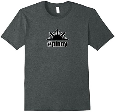Mens Filipino Hashtag Pinoy Philippine Flag Sun Star T-Shirt Medium Dark Heather