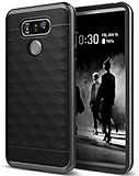 LG G6 Case, Caseology [Parallax Series] Slim Dual Layer Protective Textured Geometric Cover Corner Cushion Design for LG G6 (2017) - Black