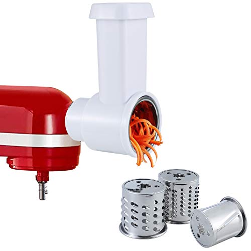 Slicer/Shredder Attachment Compatible with any KitchenAid Stand Mixers,Vegetable Chopper Grater Accessories,Salad Maker by iVict