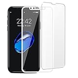 iPhone X Tempered Glass Screen Protector-SZQM (2 PACK)9H hardness 3D Touch Compatible Best Glass for iphone x/iphone 10(WHITE EDGE)