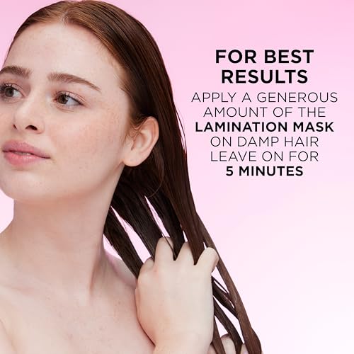 L'Oreal Paris Mascarilla Capilar Laminada Brillante Con Ácido Glicólico, Tratamiento Capilar Para Un Brillo Y Suavidad Duraderos Para Cabello Opaco Y Seco, Everpure, 150 Ml