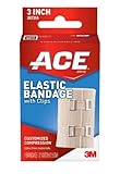 ACE Elastic Bandage with Clips, 3 Inches (Pack of 2)