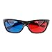 Frame Amo Universal Anaglyph 3D TV Glass, Red and Blue Lens, 3-PACK