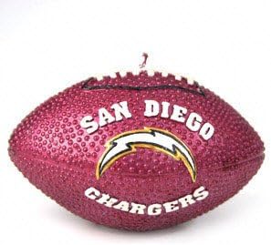 San Diego Chargers 5" Wax NFL Football Candle