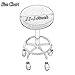Deisy Dee Soft Stretchable Round Bar Stool Chair Covers Protectors Pack of 2 C097 (Black)