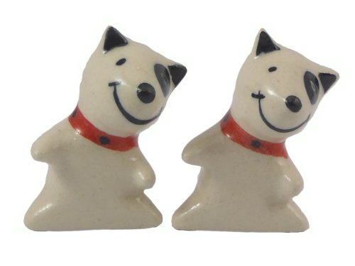 Valantine Miniature Figurine Ceramic Animal Statue Embrace Pair Dog lover Hug