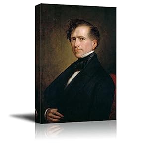 Portrait of Franklin Pierce by Healy (14th President) - Canvas Print
