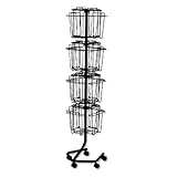 Safco Products 4139CH Rotary Floor Display, Charcoal