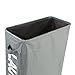 Homiak Slim-line Laundry Hamper with Wheels for Clothes Storage and Organization, Laundry Bins with Handles on Wheels (L15.4 x W7.3 x H22 inch) (Dark Grey)
