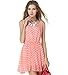 JOYHY Women's Sleeveless Print Mini Dress (Pink Dots)