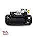 Exterior Front Passenger Door Handle Replacement - Compatible with 1995-2004 Toyota Tacoma - Textured Black with Keyhole - OEM 69210-35020, 91318, 79345, TO1311117