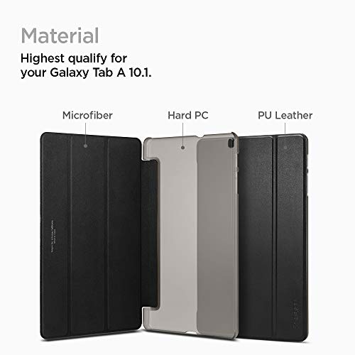 Spigen Smart Fold Compatible con Galaxy Tab A 10.1 (2019) Funda - Negro - Imagen 7