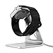 Apple Watch Series 2 Stand, Maxboost Apple Watch Dock Charging Stand [Aluminum Platform/Holder/Cradle [38mm and 42mm Series 1/2 Sport/Edition 2015 2016] [Cable, Band,Case,Watch NOT INCLUDED] - Silver
