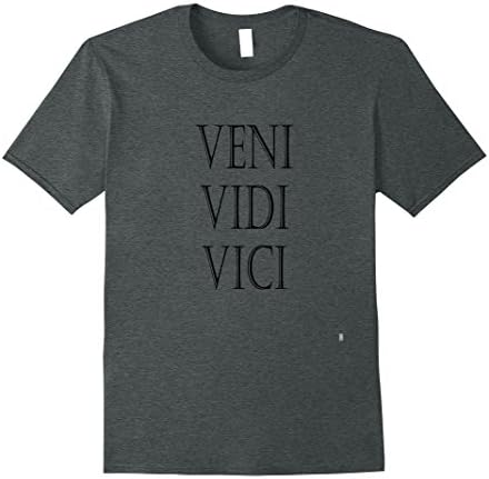 Mens my favorite T-Shirt "Veni Vidi Vici" Small Dark Heather