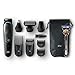 Braun 9-in-1 All-in-one trimmer MGK5080 Beard Trimmer & Hair Clipper, Body Groomer, Ear & Nose Hair Trimmer, Detail Trimmer Attachment, Black/Blue