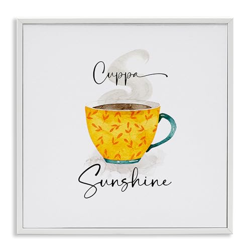 Coffee Cup Sunshine Kitchen, 12 x 12 Inch Framed Giclée Print