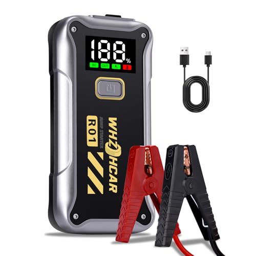 Starthilfe Powerbank für Pkw 4000A Starthilfe Auto Ideal für Anfänger Tragbare Starthilfe für Autos und Motoren, Jump Starter12 V mit LCD-Display