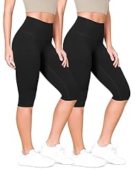 ODODOS ODLEX 2-Pack High Waist Knee Length Workout
