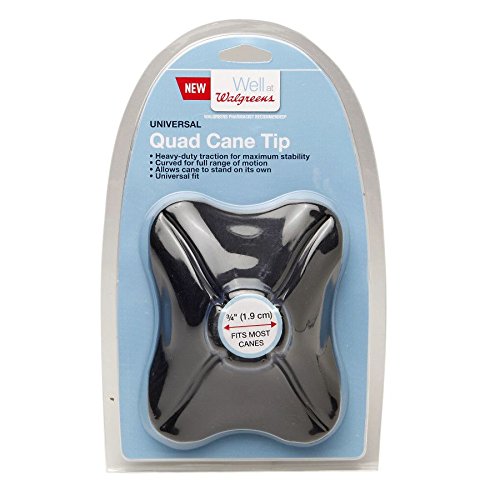 Walgreens Heavy Duty Universal Quad Cane Tip 3/4