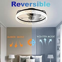 viniv 19'' Low Profile Ceiling Fan with Lights