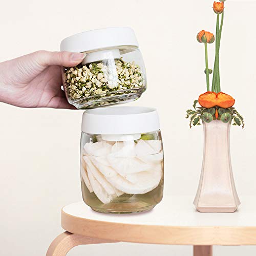 Vacuum Seal Food Storage Container Set with Airtight lids for Kitchen, UPRA Clear Plastic Storage Jars Canisters Sets, 3-Piece Pantry & Kitchen Containers,BPA Free for Chips,snacks,cereal,sugar,coffee