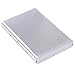 Kinzd Ultra Thin Aluminum Metal Wallet RFID Blocking Credit Card Holder Case (Silver)